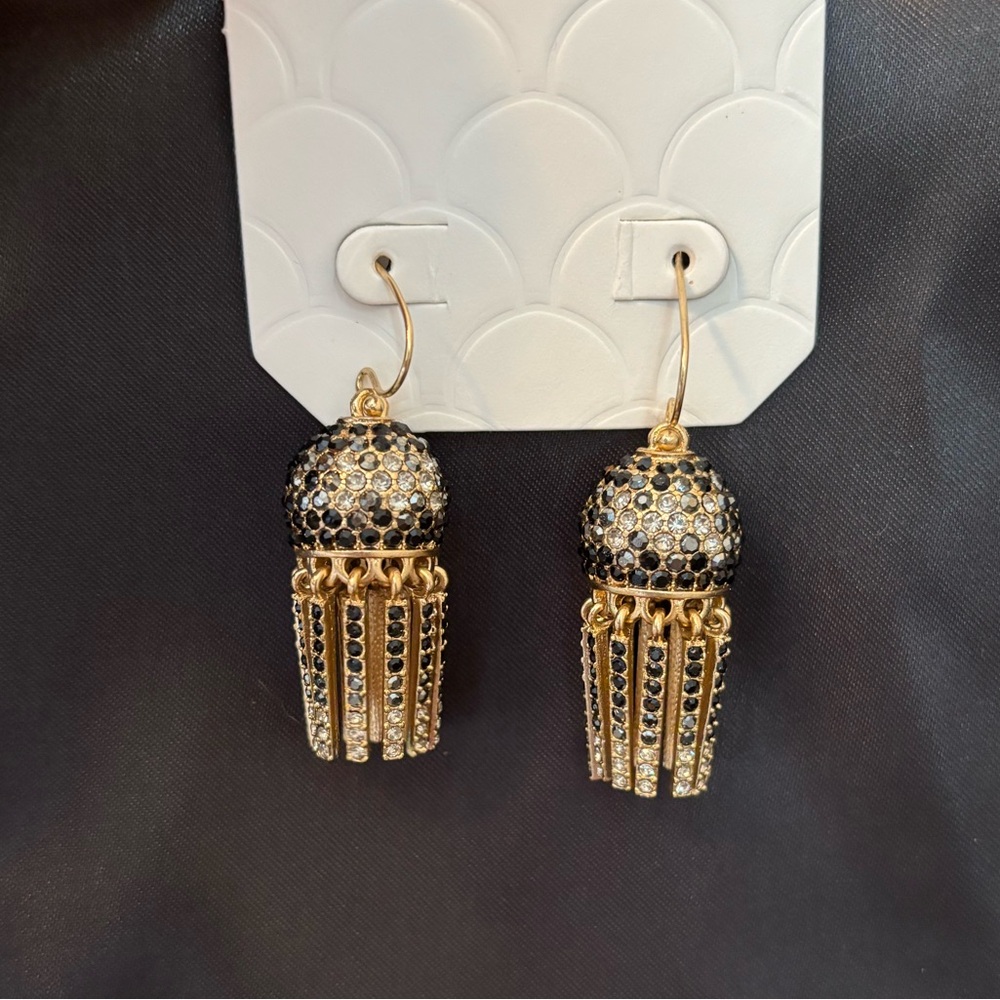 NEW Marlyn Schiff Crystal Chandelier Earrings - Picture 4 of 5